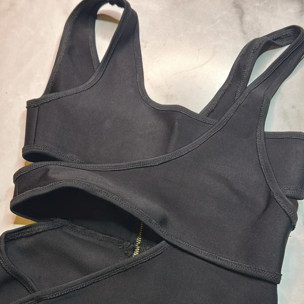 House of CB London Miya Black Bandage Cut Out Dress - Picture 4 of 6